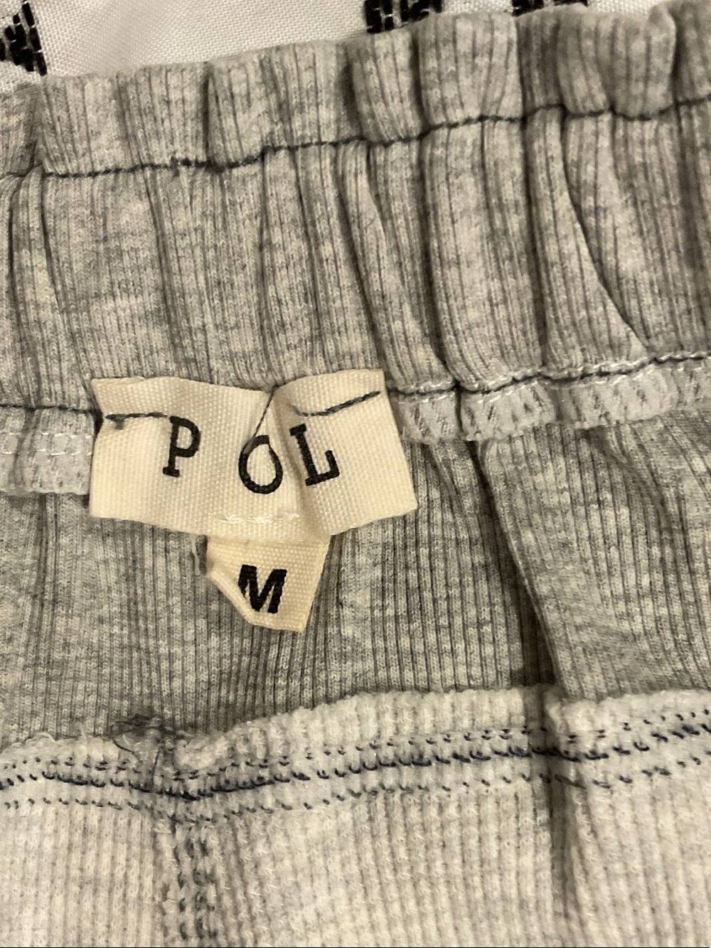 POL Relaxed Drawstring Balloon Track Pants in Light Gray - Picture 5 of 6